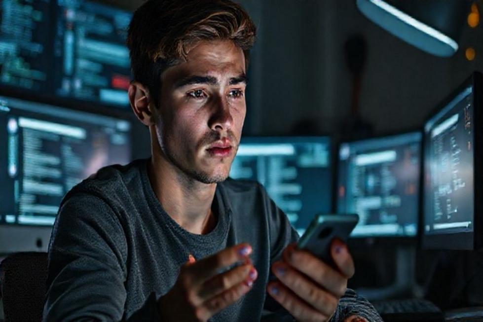 Imagem de capa representando a sobrecarga digital e a vulnerabilidade das provas online.