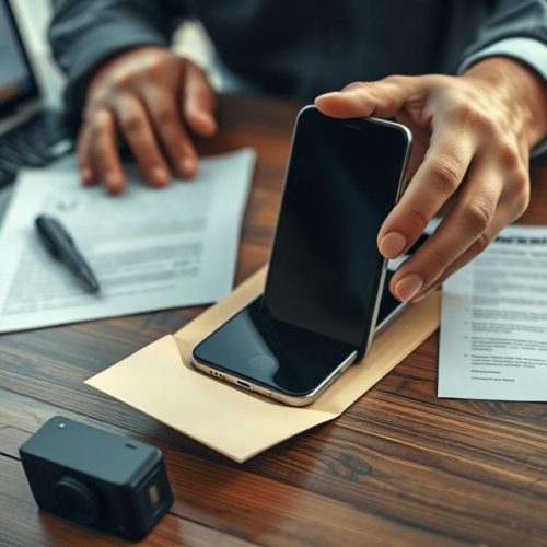 Proteção imediata de um celular para preservar dados e garantir validade probatória.