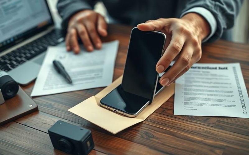 Proteção imediata de um celular para preservar dados e garantir validade probatória.